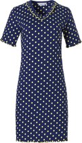 Pastunette dames nachthemd K/M Yellow dots  - 42  - Blauw