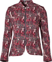 Dames vest rits Rood/print | Maat XL