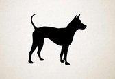 Silhouette hond - Thai Ridgeback - M - 60x68cm - Zwart - wanddecoratie