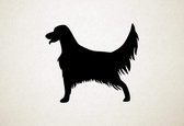 Silhouette hond - English Setter - Engelse setter - M - 60x70cm - Zwart - wanddecoratie