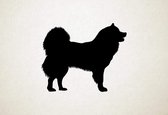 Silhouette hond - Eurasier - L - 75x92cm - Zwart - wanddecoratie