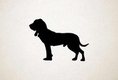 Silhouette hond - Sabueso Espanol - Sabueso Espanol - S - 44x60cm - Zwart - wanddecoratie