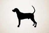 Silhouette hond - Redbone Coonhound - XS - 25x28cm - Zwart - wanddecoratie