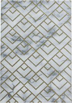 Modern laagpolig vloerkleed Naxos - goud 3813 - 160x230 cm