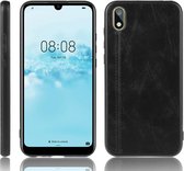 Voor Huawei Y5 2019 / Honor 8X schokbestendig naaien koe patroon huid PC + PU + TPU Case (zwart)