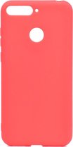 Voor Huawei Honor 7A Candy Color TPU Case (rood)