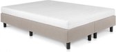 Bed4less Boxspring 120 x 200 cm - Met Matras - Twijfelaar (120 cm breed) - Beige