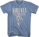Tshirt Homme Nirvana -L- En Blauw Utero