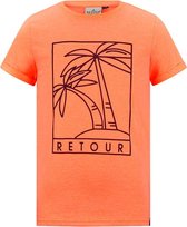 Retour jongens t-shirt Camiel Neon Orange
