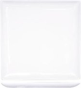 Julietta Wit Dinerbord - Plat - 27x27cm - Vierkant