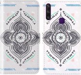 Voor Huawei Y6p 3D Schilderen Gekleurde Tekening Patroon Horizontale Flip TPU + PU Lederen Case met Houder & Kaartsleuven & Portemonnee & Lanyard (Tol)
