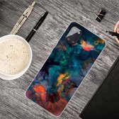 Voor Samsung Galaxy A41 schokbestendig geschilderd transparant TPU beschermhoes (aquarel inkt)