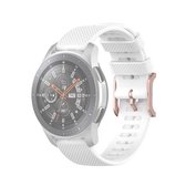 Voor Samsung Galaxy Watch3 45 mm / Galaxy Watch 46 mm 22 mm polsband met stiptextuur (wit)