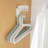 Ponsvrij Wandgemonteerd Huishoudelijk toilet Badkamer Balkon Haak Hanger Afwerkingsrek (wit)