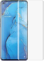 Voor OPPO Reno3 Pro 3D gebogen zeefdruk PET Volledige dekking beschermfolie (transparant)