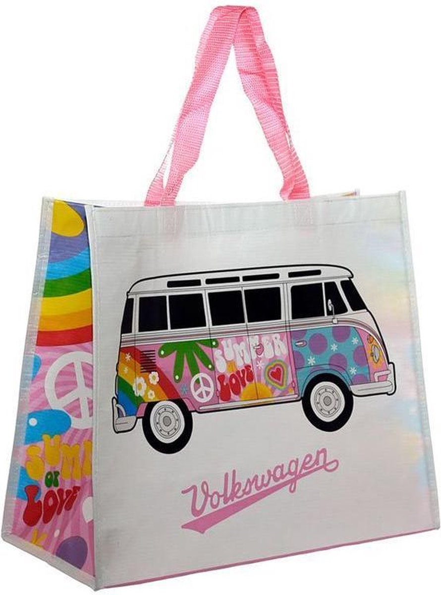 Boodschappentas - Volkswagen kampeerbusje T1 - Summer Love