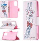 Voor Xiaomi Redmi Note 10 Pro Gekleurde Tekening Patroon Horizontale Flip Leren Case met Houder & Kaartsleuven & Portemonnee (Herten)