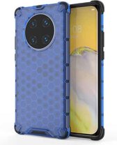 Voor Huawei Mate 40 Pro + schokbestendige honingraat pc + TPU beschermhoes (blauw)