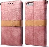 Leren beschermhoes voor iPhone 6 Plus & 6s Plus (roze)