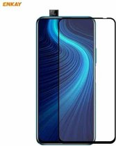 Voor Huawei Honor X10 5G ENKAY Hat-Prince Volledige lijm 0.26mm 9 H 2.5D Gehard Glas Volledige dekking Film