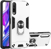 Voor Huawei Y9s / Honor 9X 2 in 1 Armor Series PC + TPU beschermhoes met ringhouder (zilver)