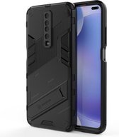 Voor Xiaomi Redmi K30 Punk Armor 2 in 1 PC + TPU schokbestendig hoesje met onzichtbare houder (zwart)