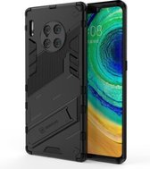 Voor Huawei Mate 30 Pro Punk Armor 2 in 1 PC + TPU schokbestendig hoesje met onzichtbare houder (zwart)