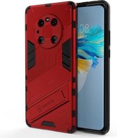 Voor Huawei Mate 40 Pro Punk Armor 2 in 1 PC + TPU schokbestendig hoesje met onzichtbare houder (rood)