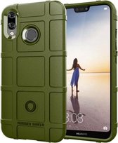Volledige dekking schokbestendige TPU-hoes voor Huawei P20 Lite / Nova 3e (groen)