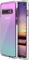 Voor Samsung Galaxy S10 TPU tweekleurige schokbestendige beschermhoes (wit)