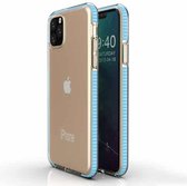 Voor iPhone 11 Pro Max TPU tweekleurige valbestendige beschermhoes (hemelsblauw)