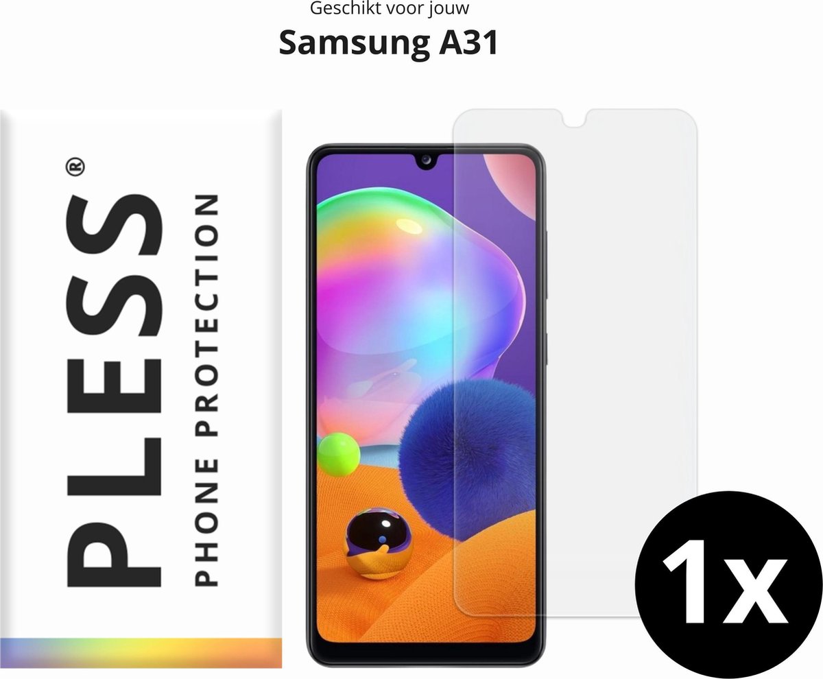 Samsung A31 Screenprotector Glas - 1x - Pless®