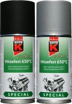 AUTO-K Hittebestendige Lak tot 650ºC in 150ml Spuitbus ALUMINIUM