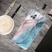 Voor Samsung Galaxy A42 5G marmeren schokbestendige TPU beschermhoes (abstract grijs)