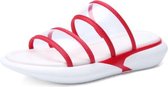 Lichtgewicht Casual Antislip Slijtvaste Transparante Jelly Eenvoudige Slippers Sandalen voor Dames (Kleur: Rood Maat: 39)