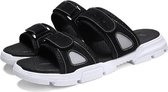 Modetrend suède casual pantoffels voor heren (kleur: zwart maat: 42)