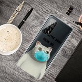 Voor Xiaomi Mi 10T Pro Gekleurde tekening Clear TPU beschermhoesjes (Mask Cat)