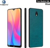 Voor Geschikt voor Xiaomi RedMi 8A PINWUYO Pin Rui-serie Klassiek leer, PC + TPU + PU-leer Waterdicht en anti-val All-inclusive beschermende schaal (blauw)