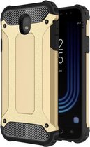 Voor Galaxy J7 Pro Magic Armor TPU + pc-combinatie (goud)