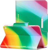 Voor Amazon Kindle Fire HD 8 (2020) Gekleurde tekening patroon Horizontale flip lederen tas met houder & kaartsleuven & portemonnee (regenboog)
