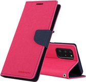 Voor Samsung Galaxy Note20 Ultra GOOSPERY FANCY DAGBOEK Horizontale Flip PU lederen tas met houder & kaartsleuven & portemonnee (Rose Red)