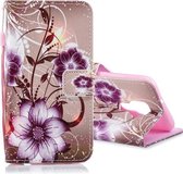 Voor Huawei Nova 5i Pro Horizontale lederen flip case met houder & kaartsleuven & portemonnee (Lotus)