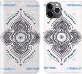 Voor iPhone 11 Pro Max 3D-schilderij Gekleurd tekeningpatroon Horizontaal Flip TPU + PU-lederen hoes met houder & kaartsleuven & portemonnee & lanyard (tol)
