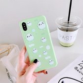Voor iPhone XS Max TPU matte mobiele telefoonhoes (meerdere avocado's)