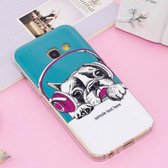 Voor Galaxy A5 (2017) Noctilucent IMD Dog Pattern Soft TPU Back Case Protector Cover