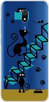 Voor Xiaomi Redmi 8A Painted TPU beschermhoes (kat)