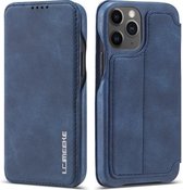 Voor iPhone 12 mini LC.IMEEKE Hon Ancient Series horizontale flip lederen tas met houder en kaartsleuf (blauw)