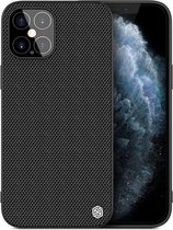 Voor iPhone 12 Pro Max NILLKIN Nylon Fiber PC + TPU beschermhoes (zwart)