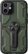 NILLKIN PC + TPU Medley-hoesje met verwijderbare standaard voor iPhone 12/12 Pro (groen)