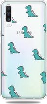 Voor Galaxy A70 Lucency Painted TPU Protective (Mini Dinosaurus)
